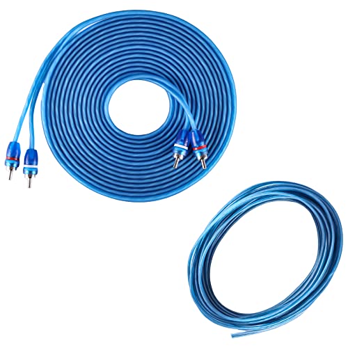 Skar Audio 4 Gauge Amplifier Wiring Kit - Blue, Copper Clad Aluminum, Skar4Anl-Cca #TOP4
