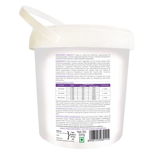 Image of Canine Creek Powder Pup Booster Puppy Weaning Diet for All Breeds, 300G