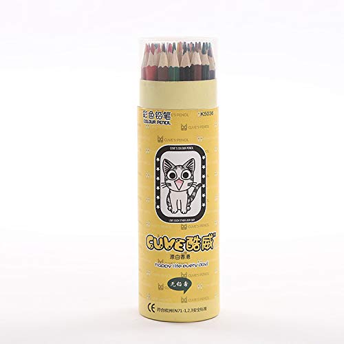 Crayon de couleur étudiant en baril boxé pour dessin et peinture d'art