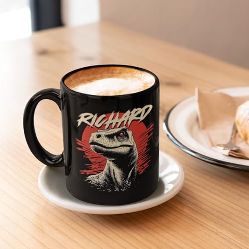 Taza personalizada de cerámica con diseño de dinosaurio 11oz miniatura 5