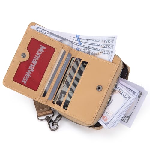 Image of Montana West Small Wallet for Women with a Detachable Wristlet Women's Wallet with Rfid Blocking Lining Minimalist Lightweight & Easy to Carry