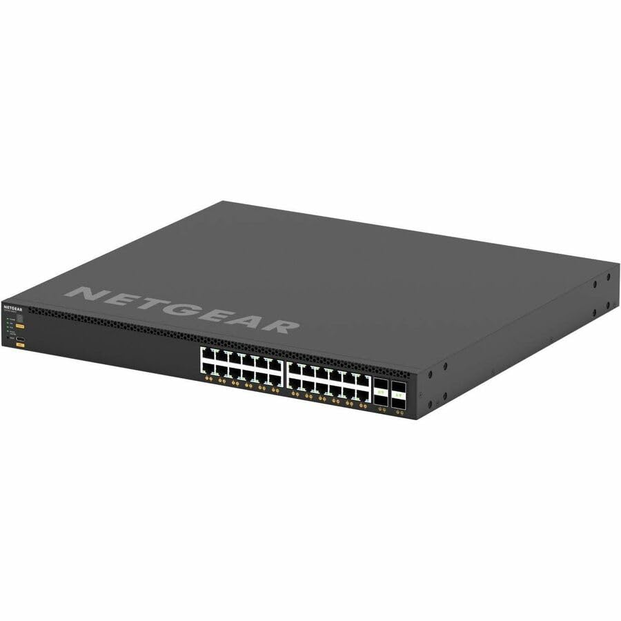 Image of NETGEAR AV Line M4350-24X4V 28 Port Switch XSM4328CV-100NES | L3 Managed Stackable | 24x10G PoE+ 576W and 4x1 /10 /25G SFP28 | Rack-Mountable | Cloud Care's 3 Year Warranty SupportPlus Included
