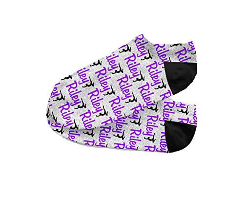 FAN STAR Personalized Gymnastics Ankle Socks Customized with Name and or Gym Name