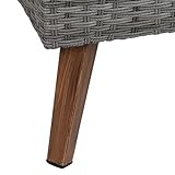 greemotion Gomera Rattan-Sessel, anthrazit/braun, ca. 80 x 64 x 75 cm - 6