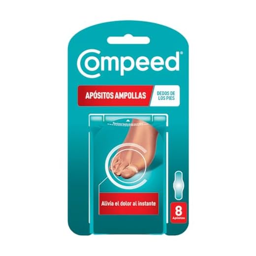 COMPEED Ampollas dedos de los pies Entrededos, Apósitos Hidrocoloides Contra Rozaduras, Pack 8 uds.