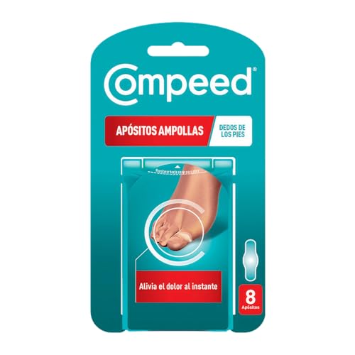 COMPEED Ampollas dedos de los pies Entrededos, Apósitos Hidrocoloides Contra Rozaduras, Pack 8 uds.