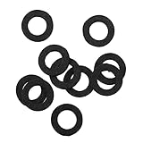 F Fityle Trumpet Valve Felt Pads Trumpet Felt Pads Felt Washers Trumpet Accessories (10PCS) - Black