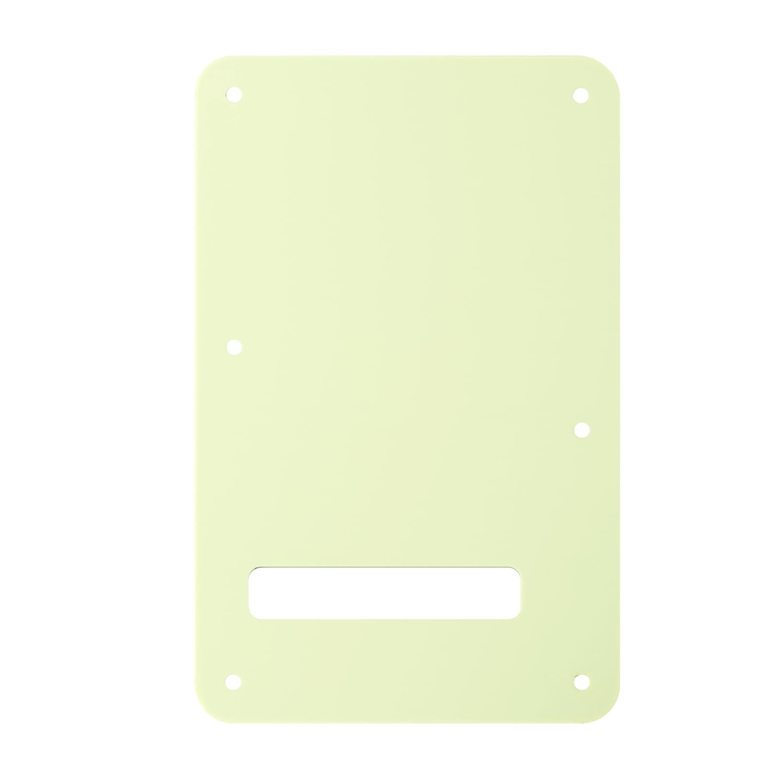Banworks Electric Guitar 3 Ply Backplate 6-Hole Trem Tremolo Cover for USA/Mexican Standard Strat ST JT/HGB-01 Vintage Green - Image 3