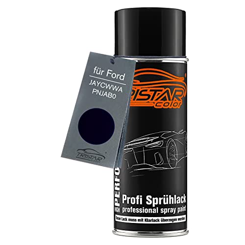 TRISTARcolor Autolack Spraydose für Ford JAYCWWA Pantherschwarz Perl/Negro Grafito Metallic Basislack Sprühdose 400ml