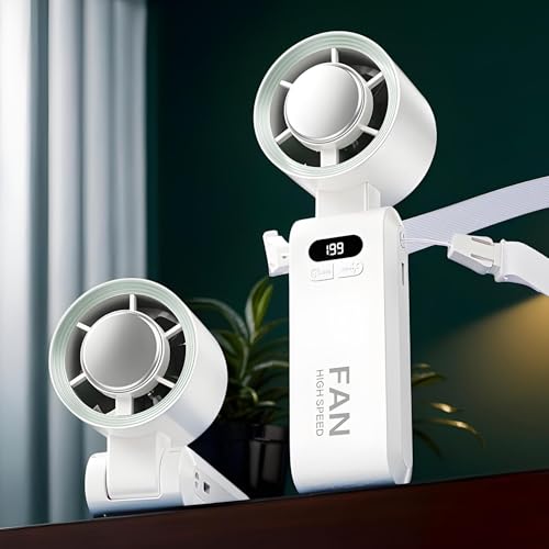 Ventilateur portable avec affichage numérique contre la chaleur - 8