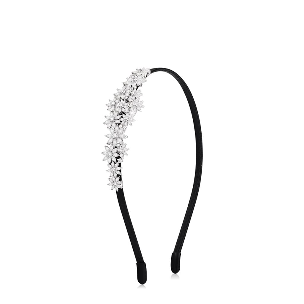 Bobinas Para El Cabello Con Cola De Caballo Gomas Hermosa flor de diadema diaria diadema de novia cinta horquilla cristal estilismo diadema cumpleaños navidad Bobinas para el cabello con cola de cabal