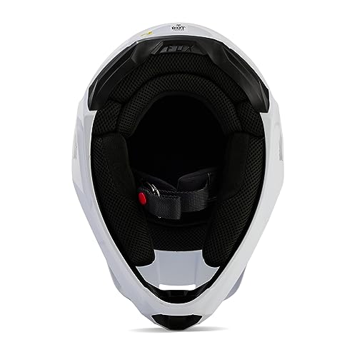 Fox Racing Unisex V Core Motocross Dirt Bike Helmet, White,