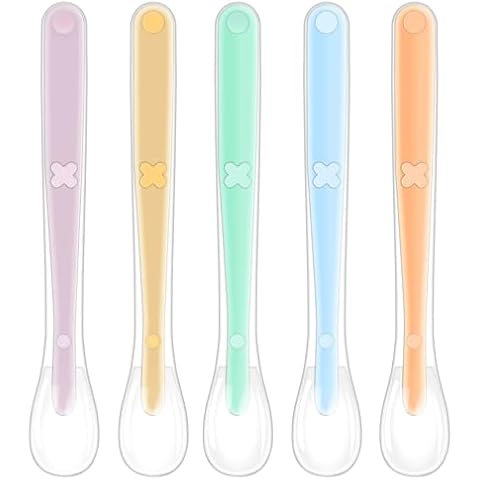 Vicloon Silicone Baby Spoon Set for Feeding Cover