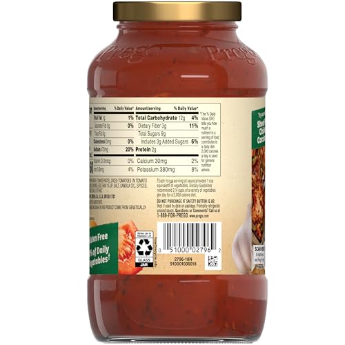 Image of Prego Mushroom Pasta Sauce, 24 oz Jar (Pack of 2)