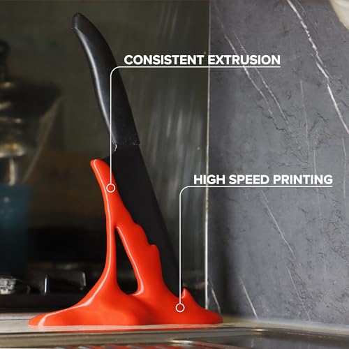 Image of Polymaker PETG Red 3D Printer Filament 1.75mm 1kg, High Speed PETG up to 300mm /s, High Strength New Formula, Excellent Layer Adhesion, Warp Free, Compatible with Most 3D Printers