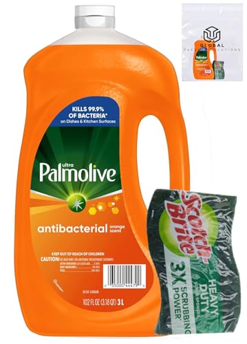 Ultra Palmolive Antibacterial Dishwashing Liquid Dish Soap Refill 102 Fl. Oz. Kills 99.9% of...