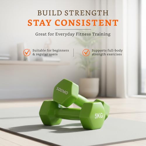 Image of Amazon Brand - Solimo Vinyl Dumbbell