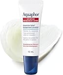 Aquaphor Lip Repair Lip Ointment for Extremely Dry, Chapped and Cracked Lips, Formulated with Panthenol and Vitamins C and E, Fragrance Free, Non Comedogenic Lip Balm, 10mL