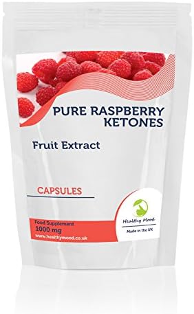 Raspberry Ketones Fruit Extract 1000mg Supplement 90 Capsules Weight Loss and Obesity Increase Lean Body Mass Improve Hair Growth