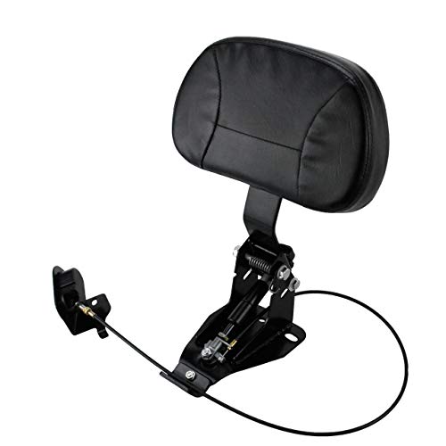 Dossier conducteur réglable noir pour Harley Touring 2009-2025 avec kit complet