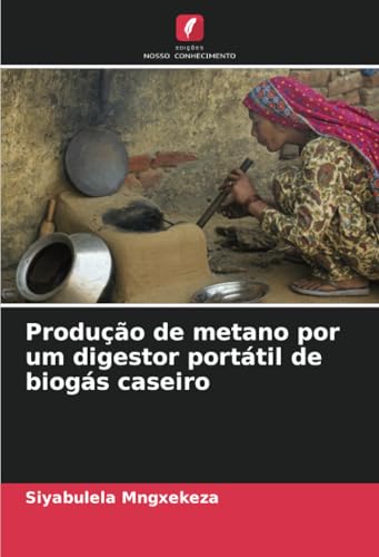 Produção de metano por um digestor portátil de biogás caseiro