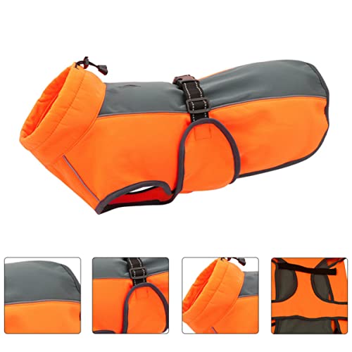 BCOATH Hundejacke Polyester Warm Reflektierend Leichte Haustierbekleidung Wintermantel für Mittelgroße Hunde Wie Labrador und Golden Retriever