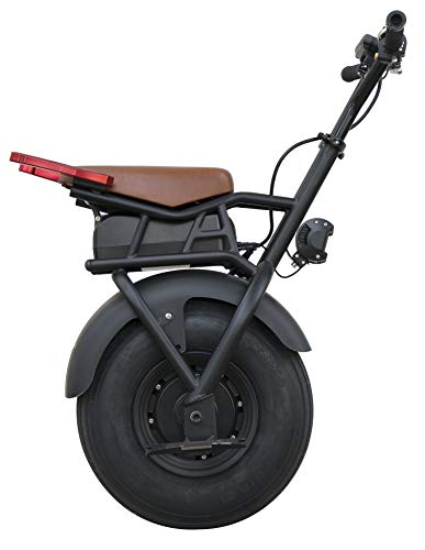 SUPERRIDE Self Balancing Electric Unicycle S1000 G2 – One Wheel Electric Scooter with Single Fat Tire & 1000W Motor [Complete Parts] (Frame, Wheel, Battery, Charger, Screen, and LED)
