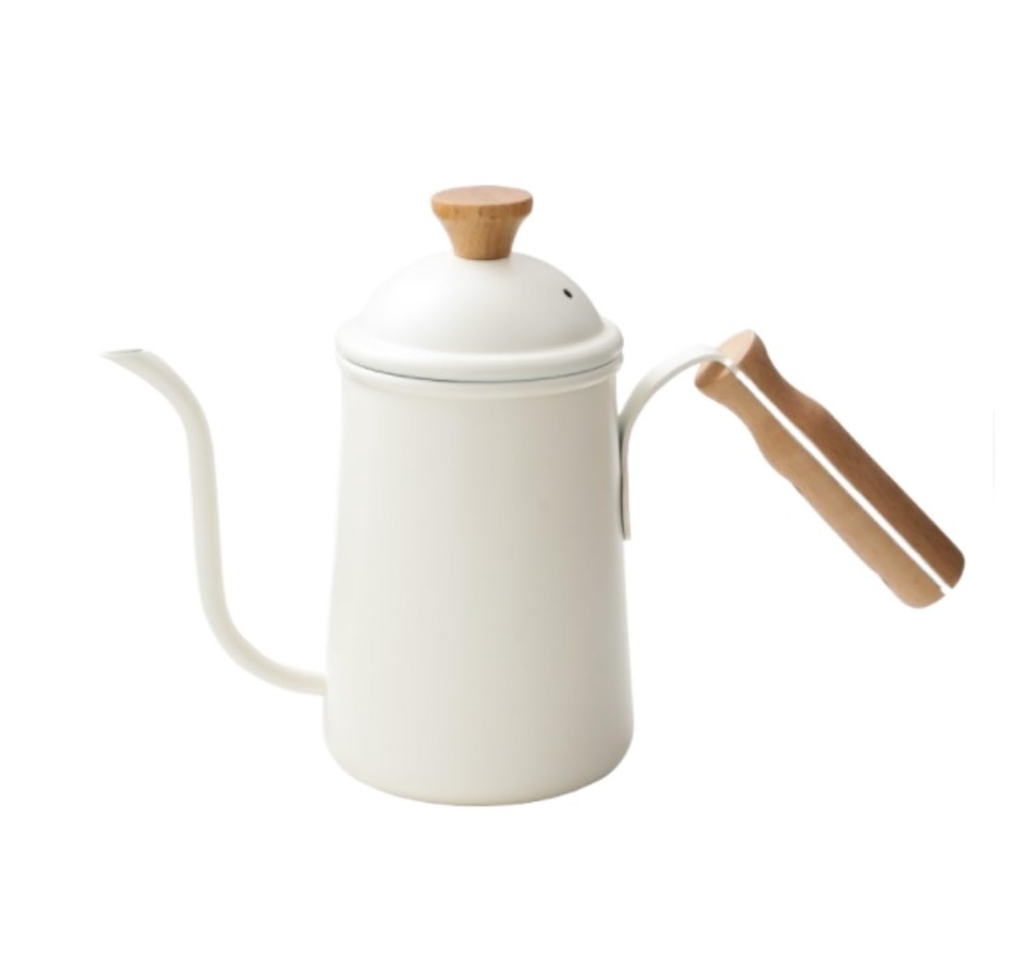Bollitore Fornello Caffettiera Da Esterno Teiera In Acciaio Inossidabile Brocca Per Acqua Campeggio Bollitore In A Collo Di Cigno Far Bollire l'Acqua(White)