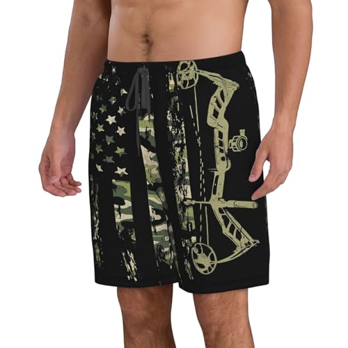 Ecuador American Flag Men's Beach Shorts Quick Dry Swim Shorts with Pockets Hawaii Board Trunks4