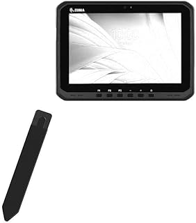 BoxWave Stylus Pouch Compatible with Zebra ET65 - Stylus PortaPouch, Stylus Holder Carrier Portable Self-Adhesive for Zebra ET65 - Jet Black