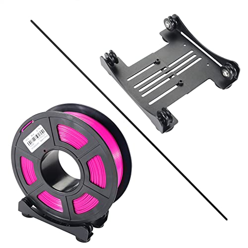 BCZAMD Accessoire pour imprimante 3D - Large support de bobine - Plage réglable : 0,9-4,5 - Roue en U - Largeur : 6 mm - Dents : 3 mm - Pour matériau : 0,5-5 kg - PLA PETG TPU ABS