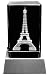 Produktbild Kaltner Präsente Stimmungslicht - EIN ganz besonderes Geschenk: LED Kerze/Kristall Glasblock / 3D-Laser-Gravur Frankreich Paris Eiffelturm