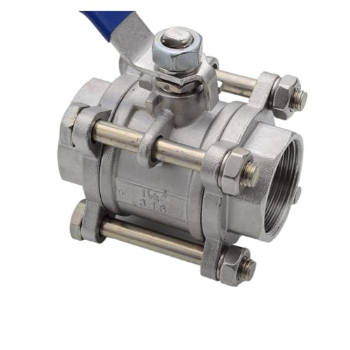 Válvula de bola de tres piezas Q11F-64P en acero inoxidable 304 de 1 pulgada para alta presión 3
