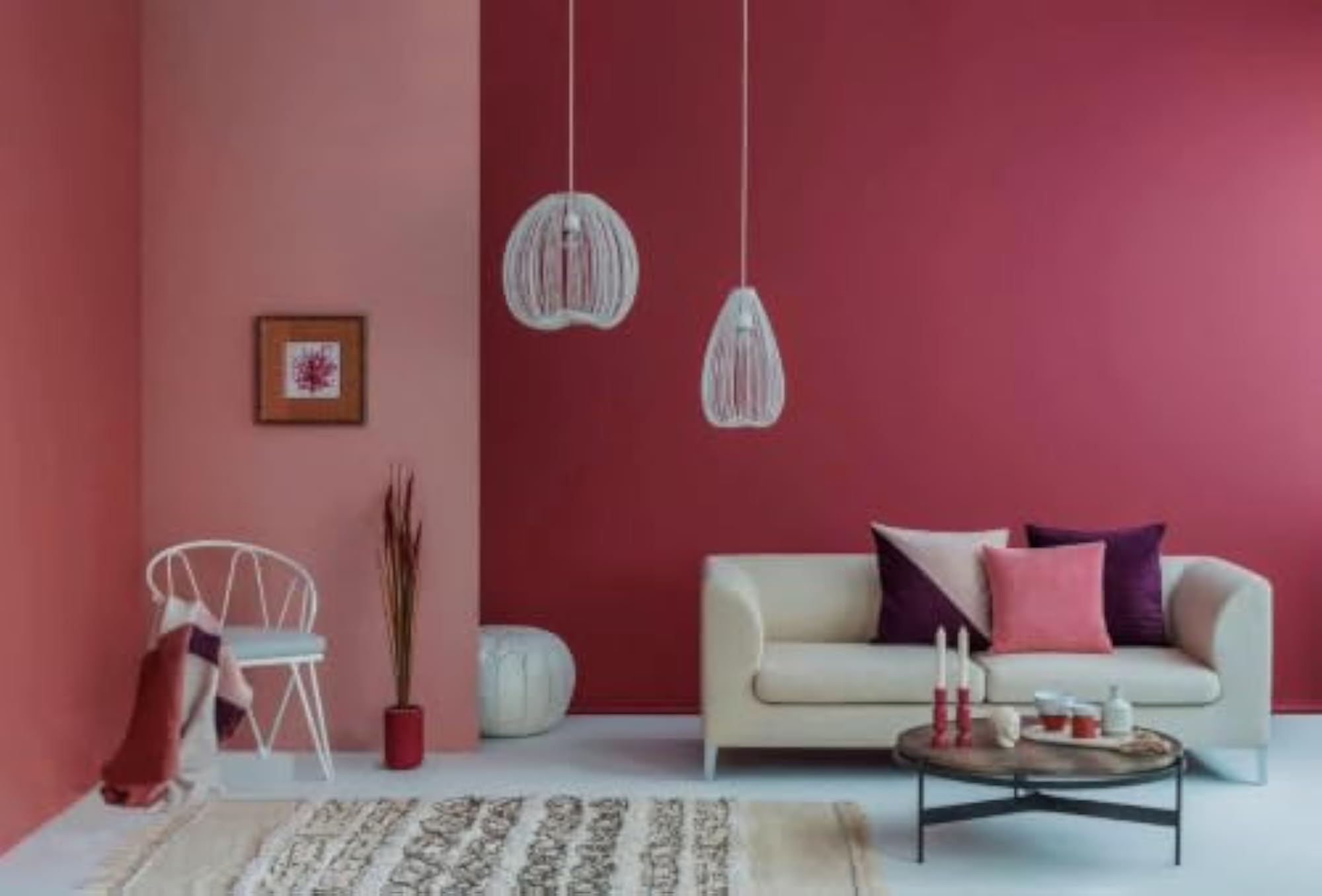 Velvet Wallpaper Peel and Stick Burgundy Felt