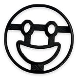 Smiley Face Cookie Cutter with Easy to Push Design (4 inch)