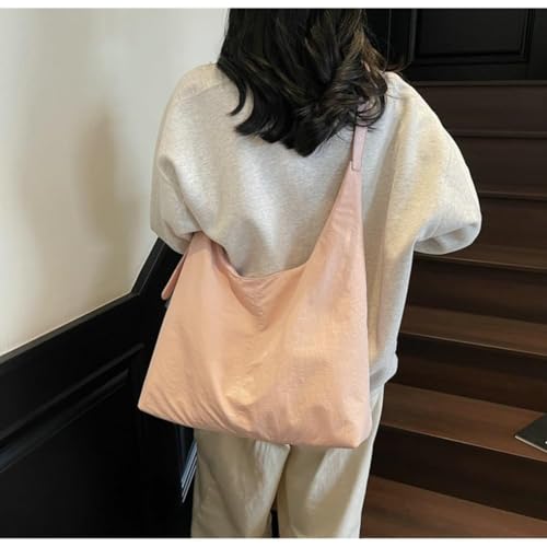 Slouchy Nylon Tote Bag Women Trendy Crossbody Purse Underarm Shoulder Hobo Bags College Travel Satchel Tote Handbag 20252