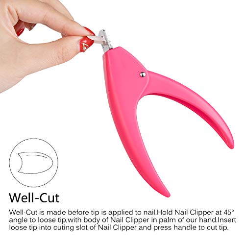 Drnail-Acrylic-Nail-Clipper-Fake-Nail-Tip-Cutter-Professional-Nail-Trimmer-for-Acrylic-Nails-Cutter-Fake-Nail-Tip-Clipper-Tool-for-Salon-Home-Nail-Art-Beauty-Design-DIYBlack