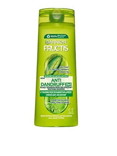 Garnier Fructis Anti-Dandruff Hempoo 2 in 1 for Normal Hair Nourishes, Nourishes and Strengthens 400 ml, nicht zutreffend