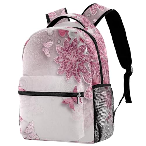 Sac à dos d'école motif papillon multicolore cadeau idéal ado et fille