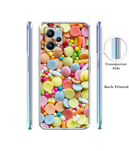 Image of Amazon Brand- Solimo Candies Printed Silicon Soft TPU Back Case Cover Compatible for Realme Narzo 50 Pro 5G