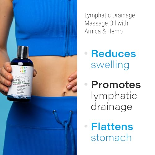 Image of Bruizex Lymphatic Drainage Massage Oil, Arnica & Hemp Seed,8.5 Oz