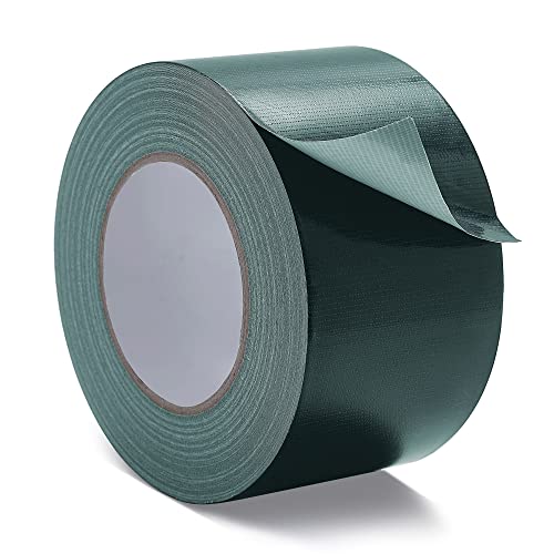 Image of Reniteco Dark Green Duct Tape- 3 inches x 45 Yards, Waterproof & All-Weather, No Residue, UV Resistant, Heavy Duty for Car, Home & Outdoor Repairs, 1 Roll