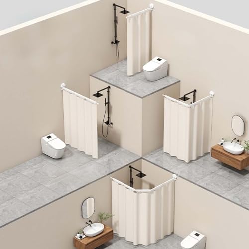 Barre de douche réglable pliable pour éviter les inondations - 8