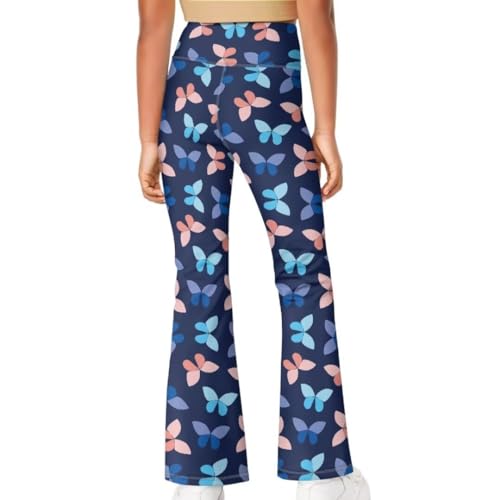 Image of Girls Flare Leggings 5-14T Cute Bell Bottoms for Girl Yoga Pants for Gym