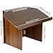 Nisorpa Foldable Table top Lectern, Podium Stand with Bookstop Portable Folding Tabletop Desk Teacher Speaker Lecture Classroom Presentation Stand, Laptop Computer Book Holder