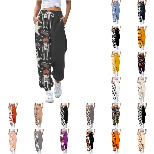 Halloween Pajama Pants for Women Baggy Funny Pumpkin Printed Sweatpants - image 1