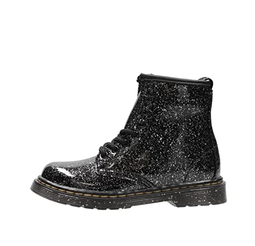 Dr. Martens Kid's Collection 1460 (Little Kid/Big Kid) Patent Glitter Boot, Black Cosmic Glitter, 3 UK (US 4 Big Kid) M