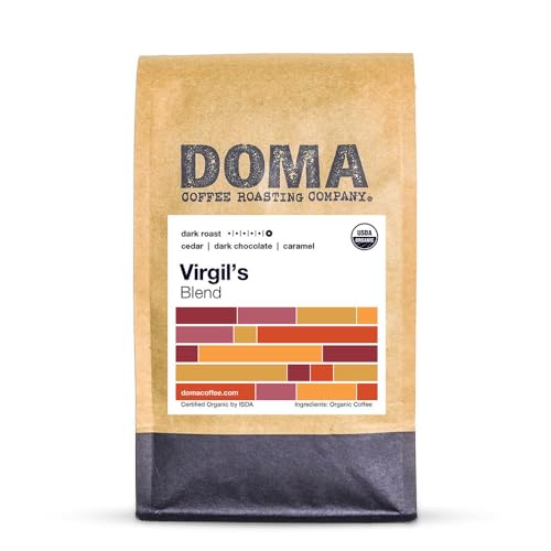 Café Orgánico Virgil's Tostado Oscuro en Grano 340 g