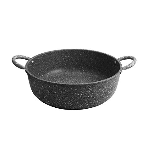 Tegame Professionale Antiaderente Due Manici Cuore Pietra Accademia Mugnano 40 cm No Nichel Induzione