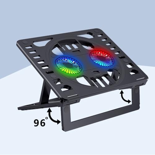 Soporte Plegable para Laptop con Ventilador de Enfriamiento miniatura 3